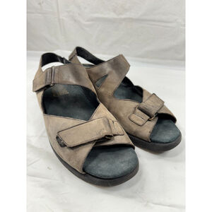 DUREA GREENWAY LEATHER SANDALS Women's size 8 brown
